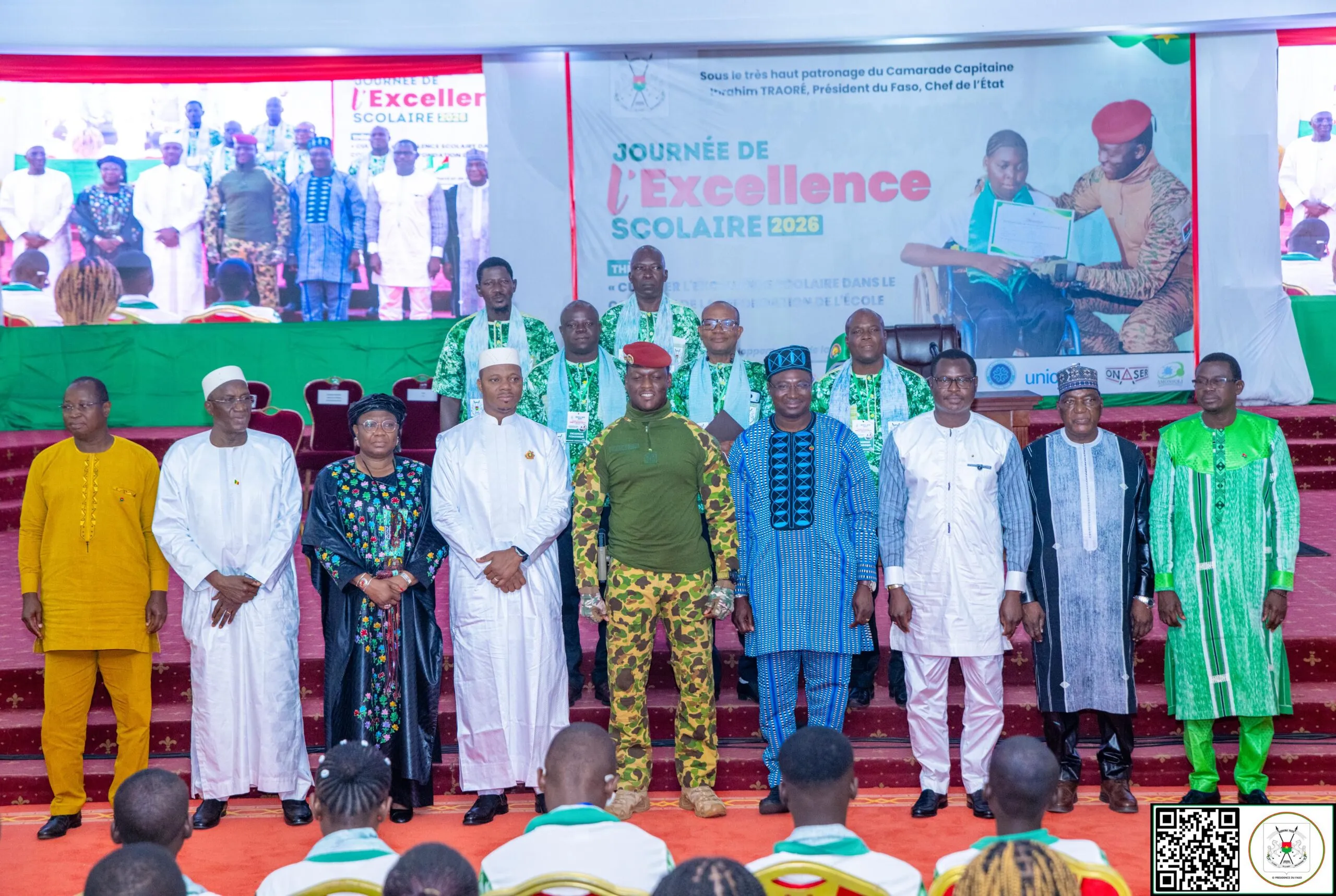 Journée de l&rsquo;excellence scolaire 2026 : Le Président TRAORÉ exhorte les lauréats à faire le choix des sciences et de la technologie